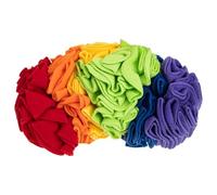 Veemoon Dog Snuffle Mat Rainbow Color Third Generation Upgraded Puppy Foraging Pad Slow Feeder Interactive Pet Sniffing for Food Hiding and Chewing