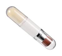 Veemoon Double Headed Telescopic Blush Brush Fluffy Blending Makeup Tool for Daily Use Durable Synthetic Bristles for Even Application for Travel and Various Occasions