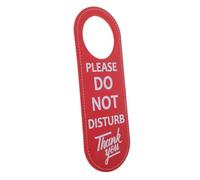 Veemoon Double-sided Do Not Disturb Door Hanger Sign Reversible Door Knob Sign for Hotel Office Home Simple Practical Design for Privacy and Please Knock Reminder