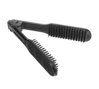 Veemoon Double Sided Hair Straightener Clamp Brush Static Styling Tool for Smooth Straight Hair Ergonomic Design for Home Salon Use for Daily Travel Styling
