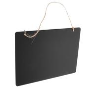 Veemoon Double-Sided Hanging Chalkboard Sign with Rope, Erasable Wooden Message Board for Wall Decor and Office Display, Vintage Style Blackboard Suitable for Home and Kitchen