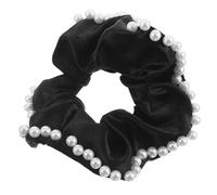 Veemoon Double Sided Pearl Satin Scrunchies Large Elastic Hair Bands for Women Soft Smooth Hair Ties for Ponytails Buns Daily Wear Chic Secure for Travel Home Use