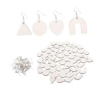 Veemoon Double Sided Sublimation Earring Blanks DIY Handmade Earring Hooks for Custom Jewelry Crafting Printable Heat Transfer Pendants for Friends Family