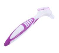 Veemoon Double-sided Turtle Shell Cleaning Brush with Dense Nylon Bristles for Aquatic Tortoises and Fish Tanks Plastic Handle Multi-purpose Household Scrubber for Removing Mud and Dirt