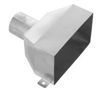 Veemoon Downspout Drainage Adapter, Stainless Steel for 76mm Round Drain Pipe with Efficient Water Flow and Quick Installation for DIY Roof Drain Upgrades and Contractor Roof Renovation
