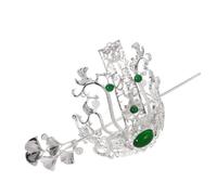 Veemoon Dragon and Phoenix Hair Crown Han Style Crown Hairpin Men's Classical Hair Accessories for Wedding Etiquette Vintage Hairpin Headdress Ancient Style for Hanfu Dress