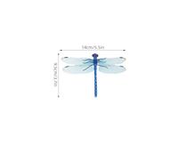 Veemoon Dragonfly Ornament 4.7 Inch Realistic Clip-On Decorative Prop with Wind and Rain Resistance for Event and Curtain Accent