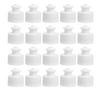 Veemoon Drinking Water Bottle Caps 20Pcs Push Pull Replacement Caps Sports Bottle Lids Safe Twisted Reusable Bottle Cap Cover Lid for Soda Water Bottles White 3cm Portable Bottle Screw Lids