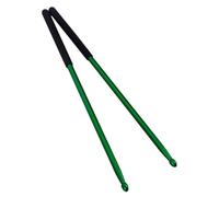 Veemoon Drumsticks with Strong Green Grip for Drummer Exercises and Drum Pad Practicing 1 Pair Aluminium Alloy Anti-rust Drum Stick