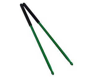 Veemoon Drumsticks with Strong Green Grip for Drummer Exercises and Drum Pad Practicing 1 Pair Aluminium Alloy Anti-rust Drum Stick