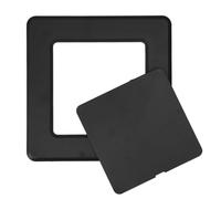 Veemoon Drywall Door Access Panel: Removable Ceiling Plate Adhesive Cover for Tile Wall - Adhesive Plasterboard Access Door for Bathroom Kitchen 6x6in Black
