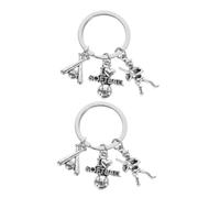 Veemoon Dual Design Keychain Set Baseball Softball Charm Softball Keychain Accessories Perfect for Sports Lovers