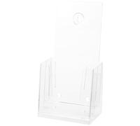 Veemoon Dual Use Acrylic Double-deck Document Holder Desk and Wall Mounted File Rack with Wear and Break Resistance for Office Workers