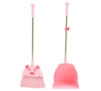 Veemoon Dustpan and Broom for Small Cleaning Tools Colorful Pretend Play Kit to Cultivate Responsibility and Hands Skills Indoor Outdoor Use