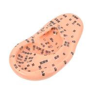 Veemoon Ear Acupuncture Model with Markings on PVC Material, Realistic Auricle Design for Teaching Acupuncture and Massage Schools, Training Material for Ear Acupressure and Reflexology