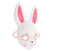 Veemoon Easter Bunny Ear Mask for Boys and Girls White Rabbit Photo Prop Cute Long Ear Party Mask Cosplay Accessory Stage Performance Dress-up