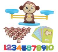 Veemoon Educational Balance Math Game with Monkey Design for Interactive Arithmetic Learning for Boys and Fine Motor Skill Development Stable Material Early Education