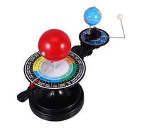 Veemoon Educational Solar System Model with Sun Earth Moon Orbital Sphere Instrument, DIY Planetary Science Kit for Astronomy Learning and School Teaching