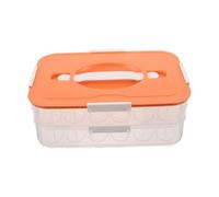 Veemoon Egg Stackable Container for Fridge with Two Compact Refrigerator Organizer with Independent Compartments for Secure Storage and Space Optimization