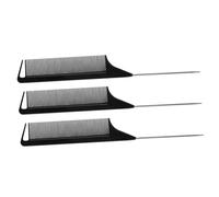 Veemoon Elastic Hair Combs Pintail Hair Comb Hairdressing Tail for Women Sturdy Plastic Material No Dents Kinks