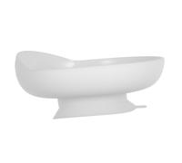 Veemoon Elderly Adaptive Utensils Leakproof Shake Feeding Bowl with Suction Base Non Slip Dinnerware for Disabled Adults Essential Self Feeding Supplies White
