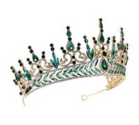 Veemoon Elegant Baroque Rhinestone Bridal Tiara Chic Crown Hair Accessory for Weddings Durable Allergic Design for Brides Special Occasions Stunning Detail Craftsmanship