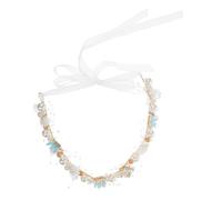 Veemoon Elegant Bridal Hair Vine Headband with Leaf and Pearl Flowers Lightweight Wedding Hair Accessory for Brides and Bridesmaids for Parties and Special Occasions