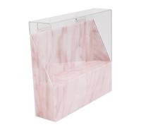 Veemoon Elegant Makeup Eyelash Tweezers Holder Stand 8 Positions Storage Rack Display Box Marble Texture for