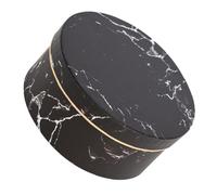 Veemoon Elegant Marble Preserved Flower Box with Gilded Floral Design Medium Black Wedding Gift Container Unique Candy Wrapping and Decorative Storage for Wedding Presents