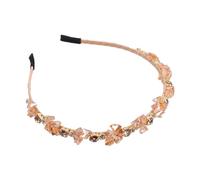 Veemoon Elegant Rhinestone Headband for Women French Style Jewelled Hair Hoop with Dazzling Luster Embellished Hairband for Parties Birthdays and Daily Wear