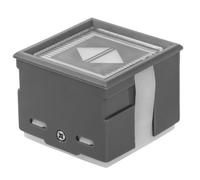 Veemoon Elevator Operator Button Metal Pushbutton Switch Dc 23v Green Light Elevator Door Open Control Button Replacement for Commercial and Residential