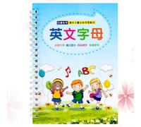 Veemoon English Calligraphy Copybook Writing Practice Book for Preschool Multi-style Creative Paperboard Fun-filled Activities Progress to Writing and Remember Word Educational Handwriting