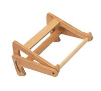 Veemoon Ergonomic Height Adjustable Notebook Shelf Stand with Non-slip Hollow Design round Corners, Beige Plastic Laptop Riser for Anniversaries and Gift for Birthdays