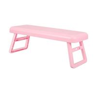 Veemoon Ergonomic Plastic Nail Art Hand Pillow Arm Rest for Manicure Salon Smooth Surface Hand Cushion Reduces Wrist Fatigue Comfortable Nail Tech Tool in Pink
