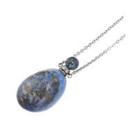 Veemoon Essential Oil Diffuser Pendant Necklace Natural Crystal Perfume Bottle Pendant Aromatherapy Jewelry for Mood Enhancement and Meditation