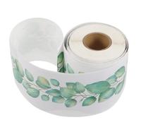 Veemoon Eucalyptus Leaf Border Roll for Bulletin Board Decoration with Cuttable Length, Copper Plated Paper Material, Lightweight Design, for Classroom and Shopping Mall Display