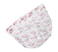 Veemoon Fabric Laundry Basket Liner Replacement, Washable Removable round Wicker Basket Insert with Rose Pattern, Medium 38x43cm Cloth Lining for Rattan Hamper