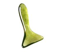 Veemoon Face Gua Sha Tool and Facial Sculpting Massager Green Natural Scraping Plate for Neck, Back, and Full Body Meridian Stimulation and Pain Relief