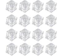 Veemoon Fake Ice Cubes Artificial Ice Blocks with High Simulation Effect Lightweight 50pcs Acrylic for Photo Props Table Setting and DIY Projects