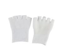 Veemoon Five Toe Gel Socks White Spa Foot Palm Soft Gel Toe Covers Foot Care Supplies for Women and Girls