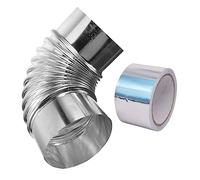 Veemoon Flexible Chimney Flue Extension Stainless Steel Elbow for Stove Chiminea Log Burner Wide Application