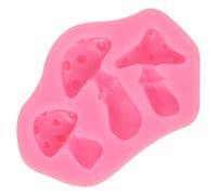Veemoon Flexible Mushroom Silicone Fondant Mold for DIY Cake Decorating Non-Stick Baking Mold for Candy Chocolate and Cookie Making Lightweight and Reusable Kitchen Tool