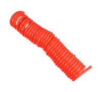 Veemoon Flexible PU Air Compressor Hose Tube Stretchable High-Pressure Resistant Spiral Hose for Pneumatic Tools and Air Equipment Lightweight Retractable Airline Without Connector