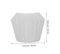 Veemoon Flexible Silicone Planter Mold for Concrete Cement Pots with Faceted Design DIY Succulent Flower Pot Mold for Garden Ornaments and Handmade Crafts Easy to Clean and Reusable
