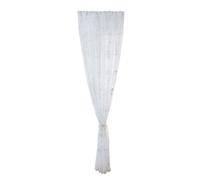 Veemoon Floral Decorative Window Screening 100x200cm Sheer Silver Voile Blind Curtains Half Shading Tulle for Home Decor