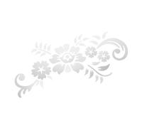 Veemoon Flower Rattan Acrylic Wall Sticker 3D Crystal Mirror Decal Silver Nordic Home Decor Wall Mural for Living Room Porch