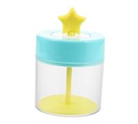 Veemoon Foaming Wash Bottle for Facial Cleanser and Shower Gel, Small Plastic Foam Maker Cup with Auto Rebound Pump, Blue Star Design for Sensitive Skin Cleaning and Daily Skincare