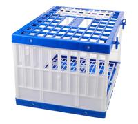 Veemoon Foldable Pigeon Transport Box for 4-6 Homing Pigeons, Heavy Duty Ventilated Plastic Carrier Crate with Secure Release, Portable Bird Training and Travel Cage for Racing and Taming