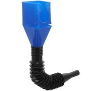 Veemoon Foldable Plastic Draining Tool Funnel with Snap Fit for Motorcycle and Car Simple Operation Automotive Funnel for On-the-go Refueling Blue Flexible Fuel and Coolant