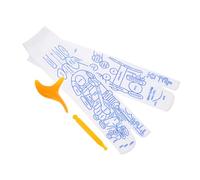 Veemoon Foot Pressure Point Massager Socks Set with Therapy Tools for Relaxation Acupressure Meridian Therapy for Men Durable Washable Massage Socks with Trigger Point Sticks for Home